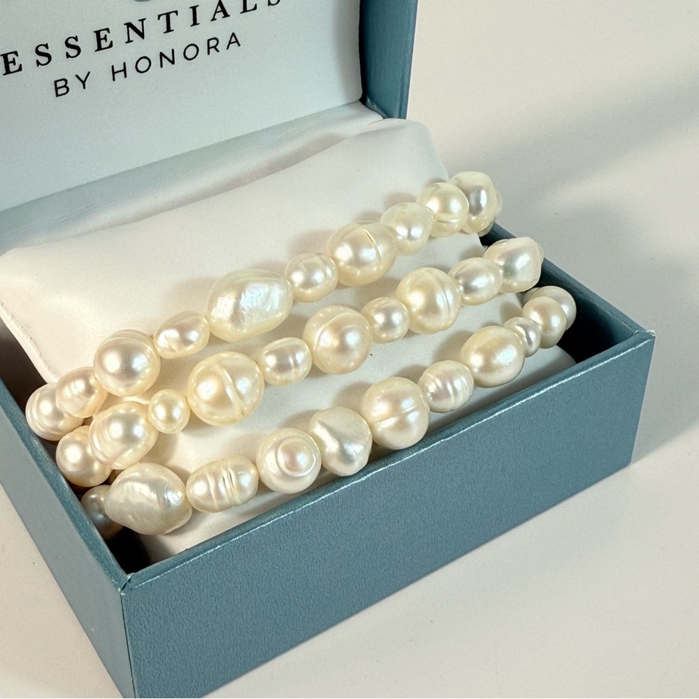 Essentials by Honora Set of 3 Freshwater Pearls